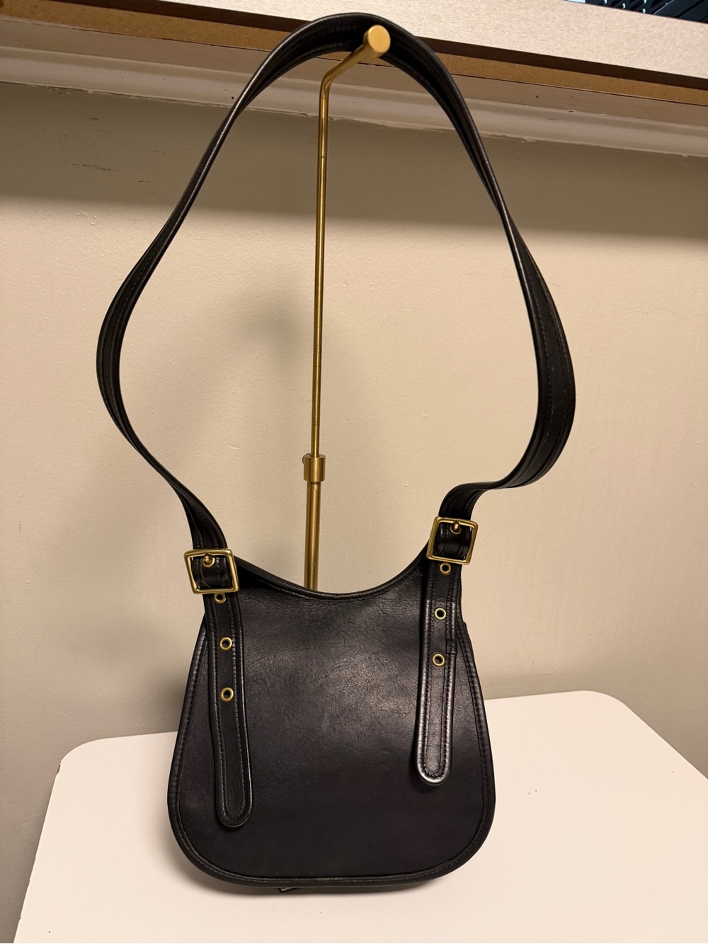 Coach Faiths Legacy Saddle Bag 9949 Brown Leather Made USA Vintage Cross Body